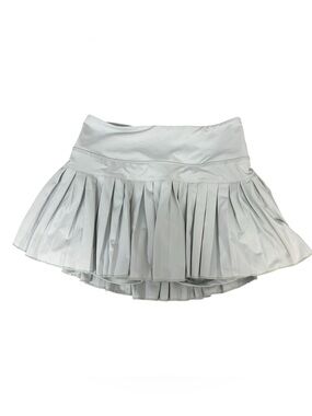 Gold hinge pleated tennis skirt